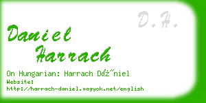 daniel harrach business card